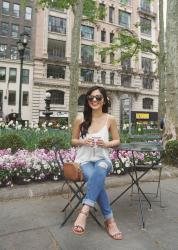 Coffee Date Outfit in Bryant Park