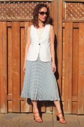 Day Casual To Work Appropriate: Styling A Midi Skirt