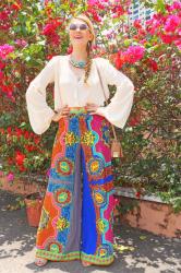 {Outfit}: Boho Crop Top and Palazzo Pants
