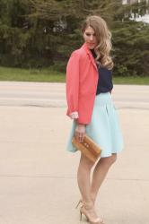 Navy, Light Blue, & Coral & Confident Twosday Linkup