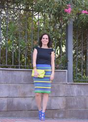 ZARA SANDALS AND PENCIL SKIRT