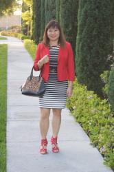 Throw Back Thursday Fashion Link Up: Stripes and Leopard
