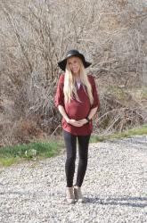 Black and Maroon