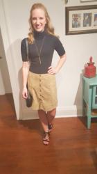 Suede Skirt