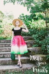 Outfit: Wear Your Fruits, The Perfect Watermelon Skirt