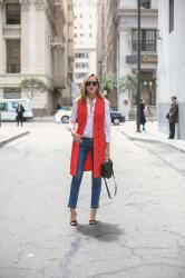 Red Vest , Frayed Hem Jeans and Memorial Day Sales!!