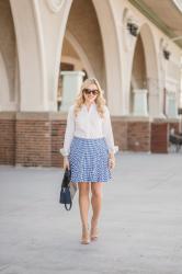 Oxford Shirt + Gingham Skirt