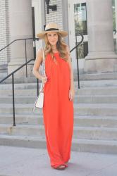 Orange Maxi Dress 