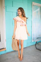 One Shoulder Tassel Dress