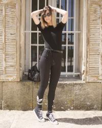 Tenue de voyage - legging Adidas