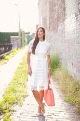 Crochet White Dress