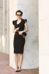 classic black summer work outfit