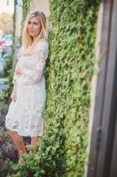 {White Lace Dress}