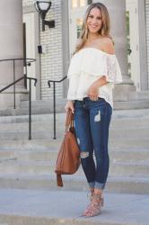 Lace Off the Shoulder Top 