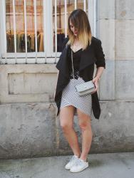 STRIPPED SKIRT