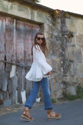 TUNIC & DENIM & FRINGED & CUSHION