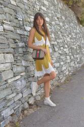 Summer Dress Mania #2 H&M Green-Yellow Lace Dress 