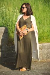 Khaki Maxi Dress (& #Passion4Fashion Link-Up)