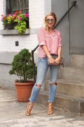 Favorite Red Striped Shirt