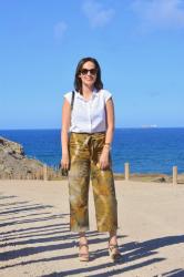 ZARA GREEN CULOTTE OUTFIT