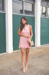 Blush Pink Shift Dress