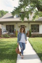 outfit: denim on denim