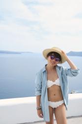 Travel Series Outfit Inspiration: Oia, Santorini, Greece #1