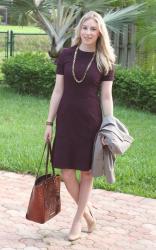 Textured Burgundy/Purple Dress & Kylie Lip Kits