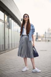 Metallic skirt