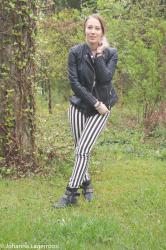 Biker Jacket And Stripes