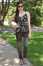 {outfit} Dark Florals