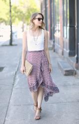 Ruffled Wrap Skirt