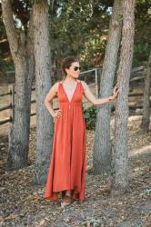 Boho Backless Maxi Dress…