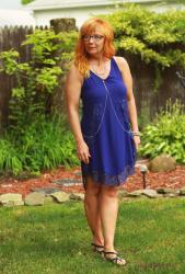 Blue Slip Dress & Body Chain: Wednesdays With Sis