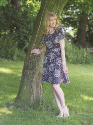 A Look at Ethical Fashion and a Purple Floral Dress
