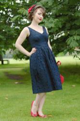 Outfit: little navy dress