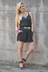 OUTFIT: BLACK JUMPSUIT - COME ABBINARE LA TUTA CORTA -