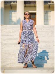 Review: McCall's 7242 | Bohemian-Chic Maxi Dress + Tassel Rope Belt Tutorial!