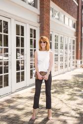 WHITE RUFFLE TOP