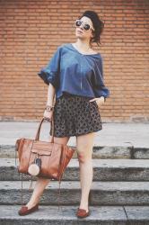 Brick in the wall &#124; Oversize denim top