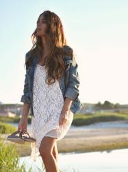 dress + Summer + lace + beach