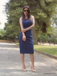 L:The Midi Blue Dress