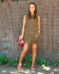 SUEDE DRESS