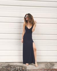 Navy Maxi Dress