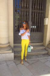 yelow and blue