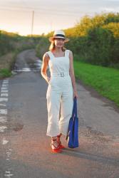Red, White & Blue (Espadrilles, Dungarees and Slouch Bag) + the #iwillwearwhatilike Link Up