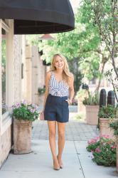 Striped Crop Top