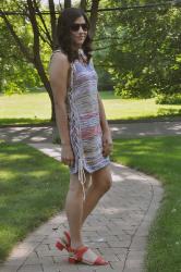 {outfit} The Zara Striped Knit Dress