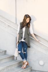 Casual Outfit with Waterfall Cardigan