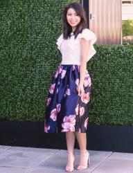 The Summer Floral Midi Skirt